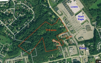 480 Ben Franklin Rd S, Indiana, PA - Aérien  Vue de la carte