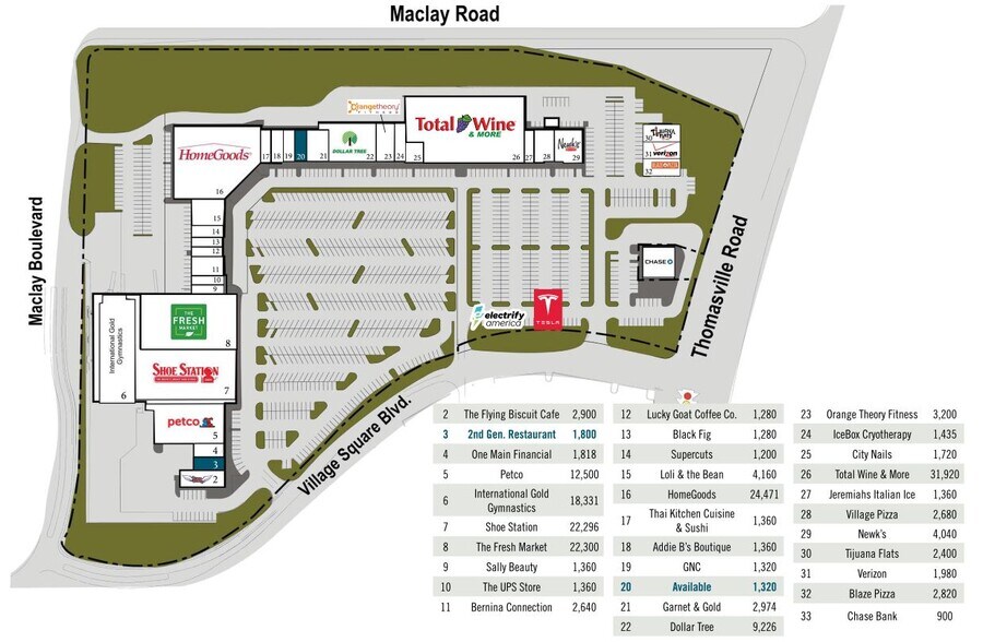 1400 Village Square Blvd, Tallahassee, FL à louer - Photo du bâtiment - Image 2 de 6