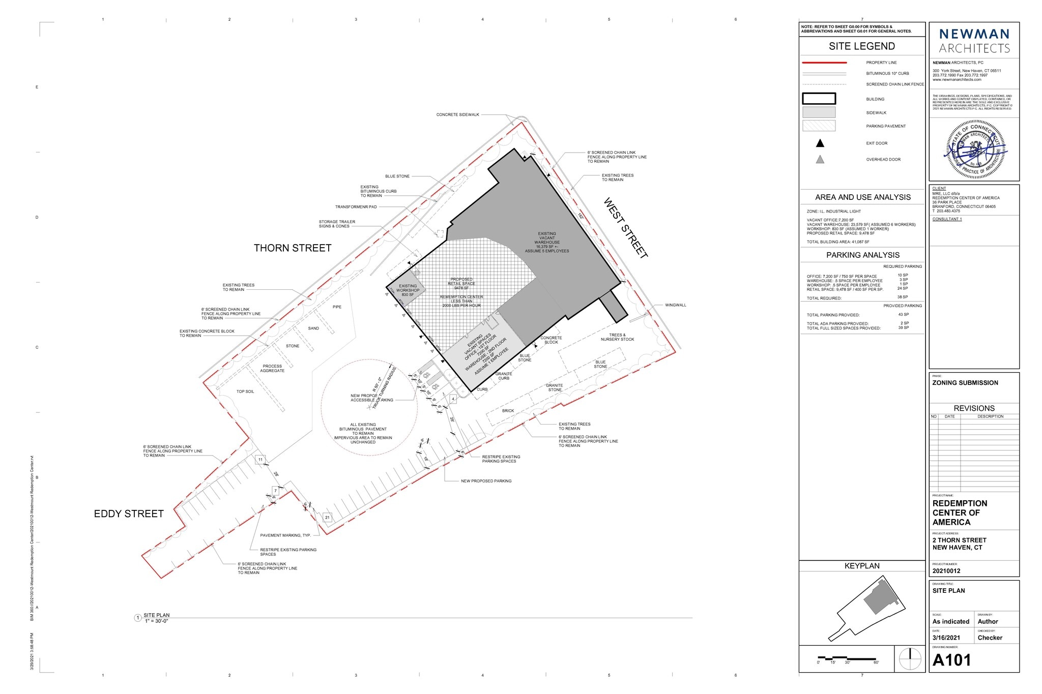 525 Ella T Grasso Blvd, New Haven, CT à louer Plan d’étage- Image 1 de 3