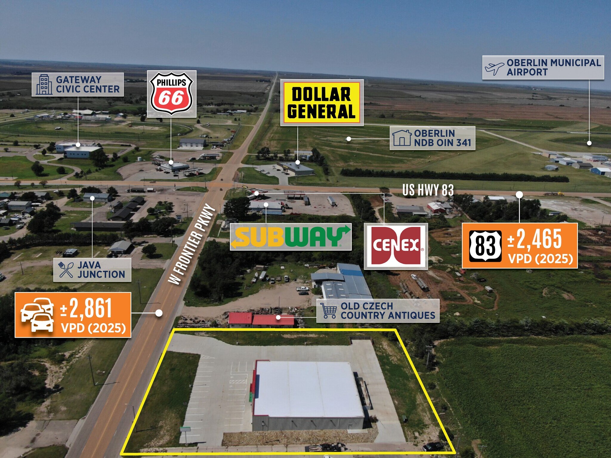 213 W Frontier Pky, Oberlin, KS à vendre Photo du bâtiment- Image 1 de 11