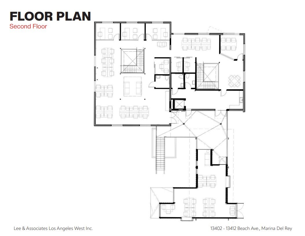 13402-13412 Beach Ave, Marina Del Rey, CA à louer Plan d’étage- Image 1 de 1