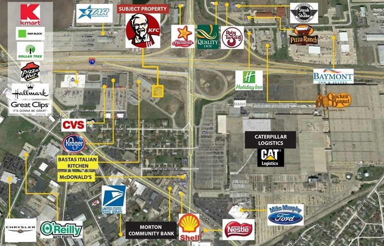 927 W Jackson St, Morton, IL à vendre - Aérien - Image 3 de 18