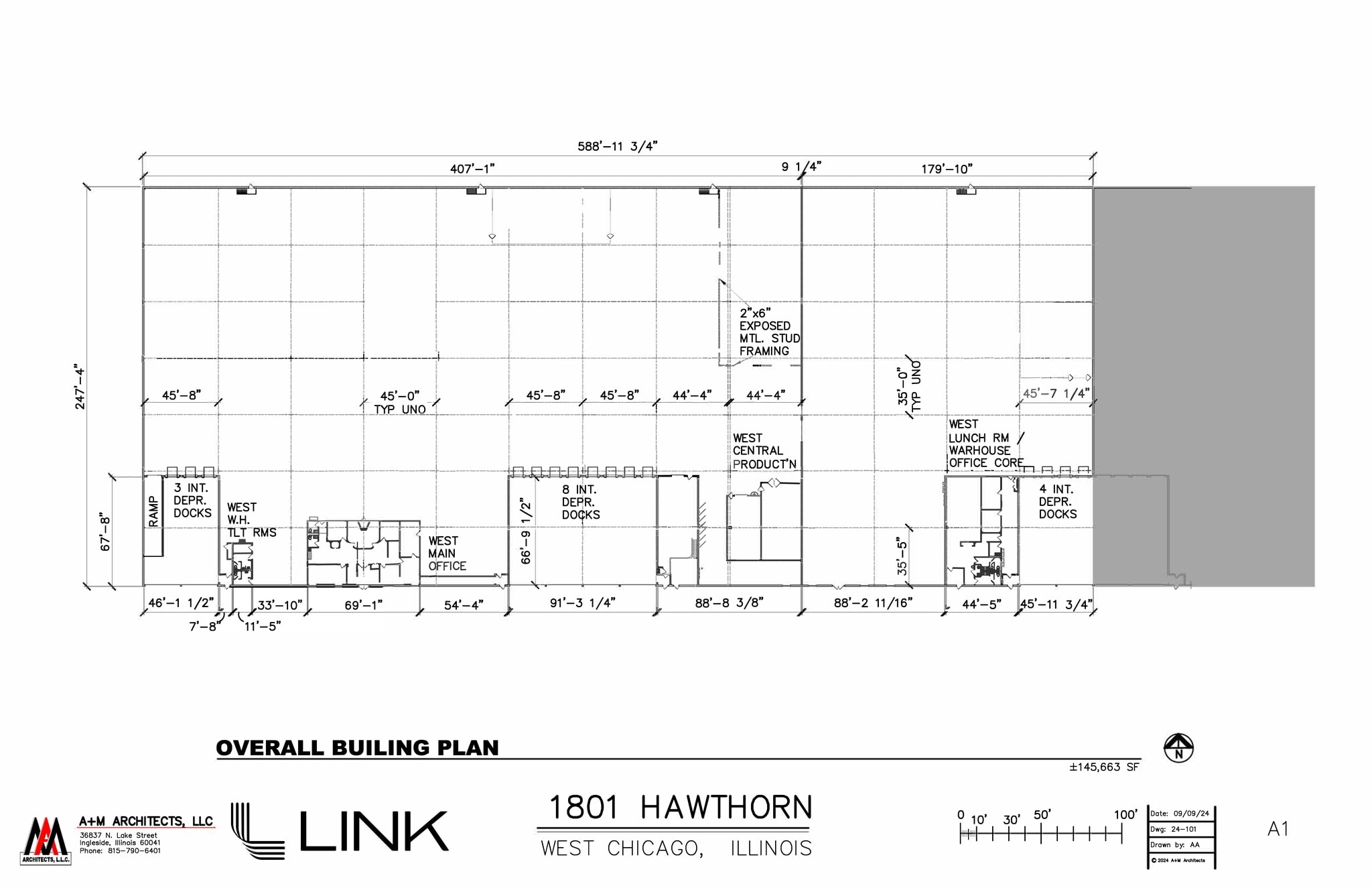 1801 Hawthorne Ln, West Chicago, IL à louer Plan de site- Image 1 de 2