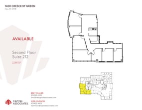 1400 Crescent Green, Cary, NC for lease Floor Plan- Image 1 of 1