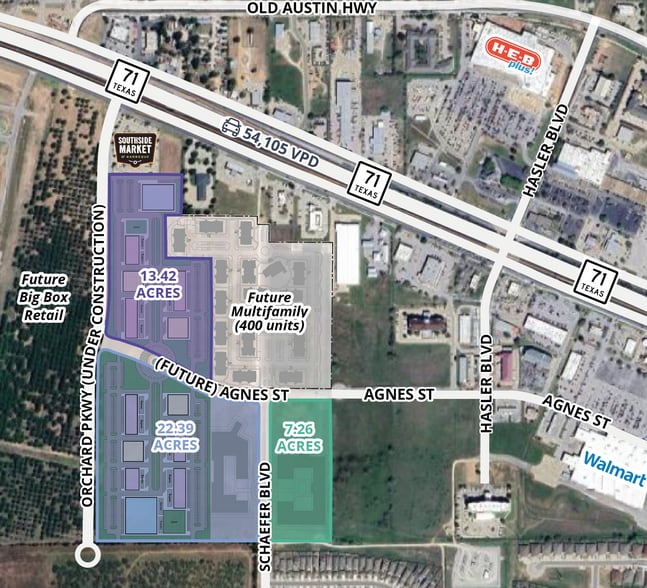 S. Schafer Blvd & Agnes St. blvd, Bastrop, TX for sale - Building Photo - Image 2 of 3