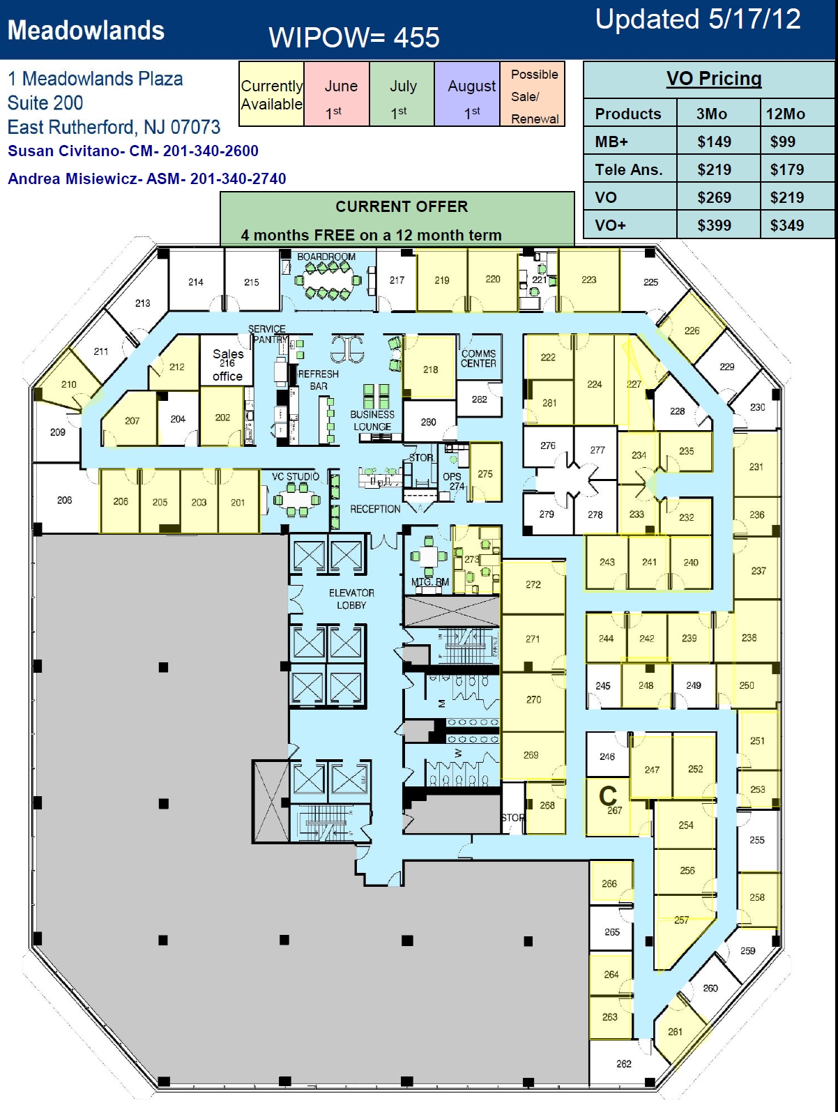 1 Meadowlands Plz, East Rutherford, NJ for lease Floor Plan- Image 1 of 1