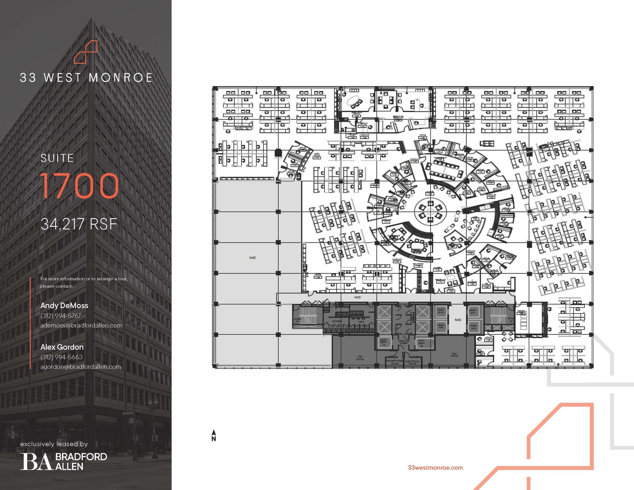 33 W Monroe St, Chicago, IL for lease Floor Plan- Image 1 of 3