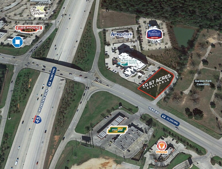 NEC I-45 & FM 3083, Conroe, TX for sale - Aerial - Image 1 of 2