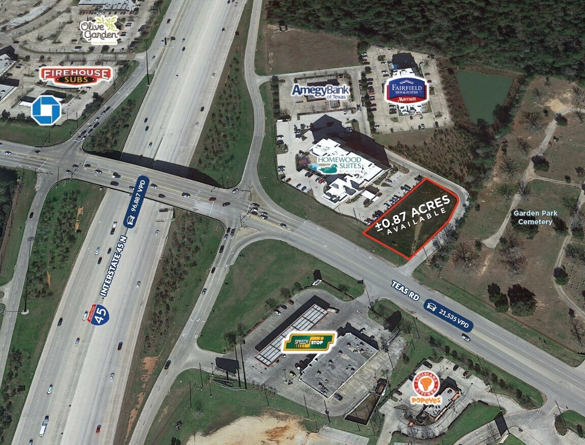 NEC I-45 & FM 3083, Conroe, TX for sale Aerial- Image 1 of 3