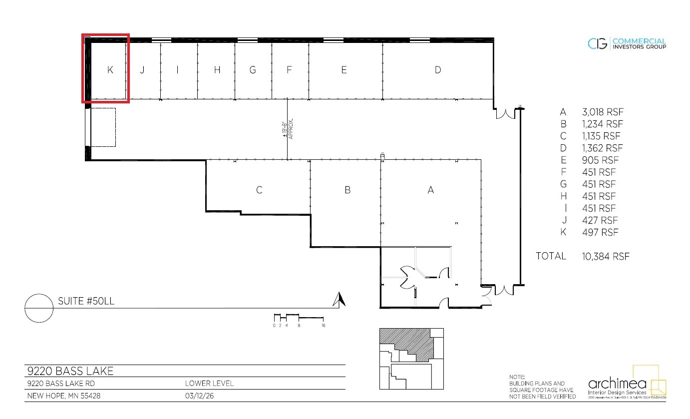 9220 Bass Lake Rd, New Hope, MN à louer Plan d’étage- Image 1 de 1