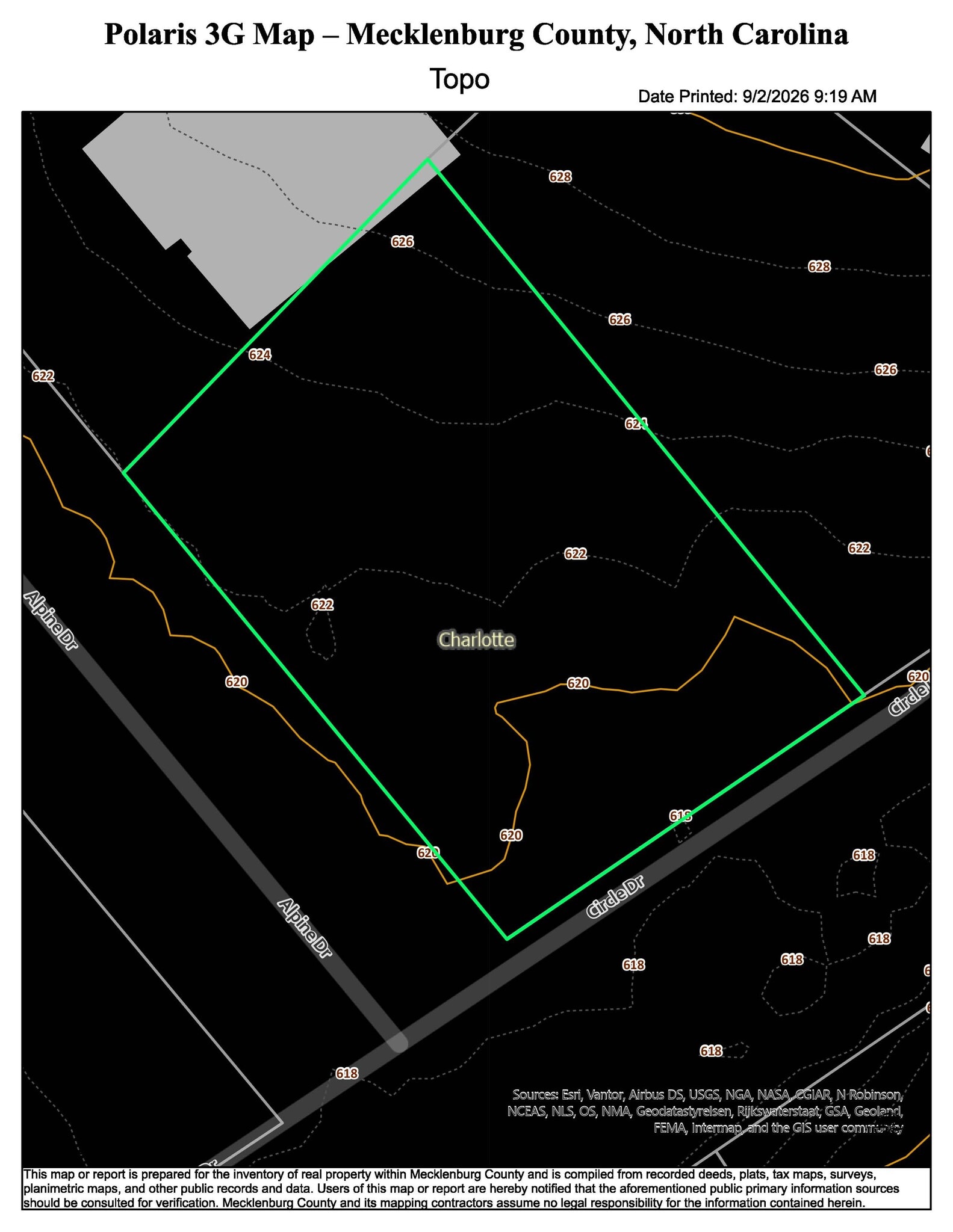 13422 Circle Dr, Charlotte, NC for sale Plat Map- Image 1 of 3