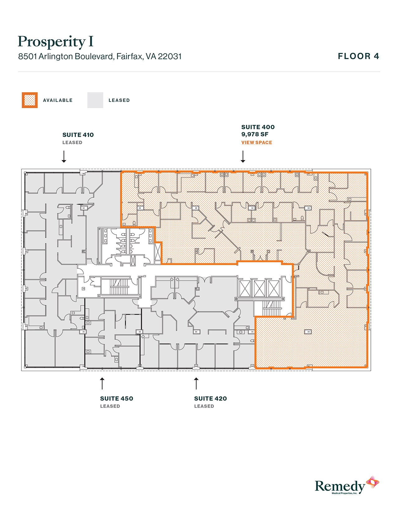 8501 Arlington Blvd, Merrifield, VA à louer Plan d’étage- Image 1 de 1