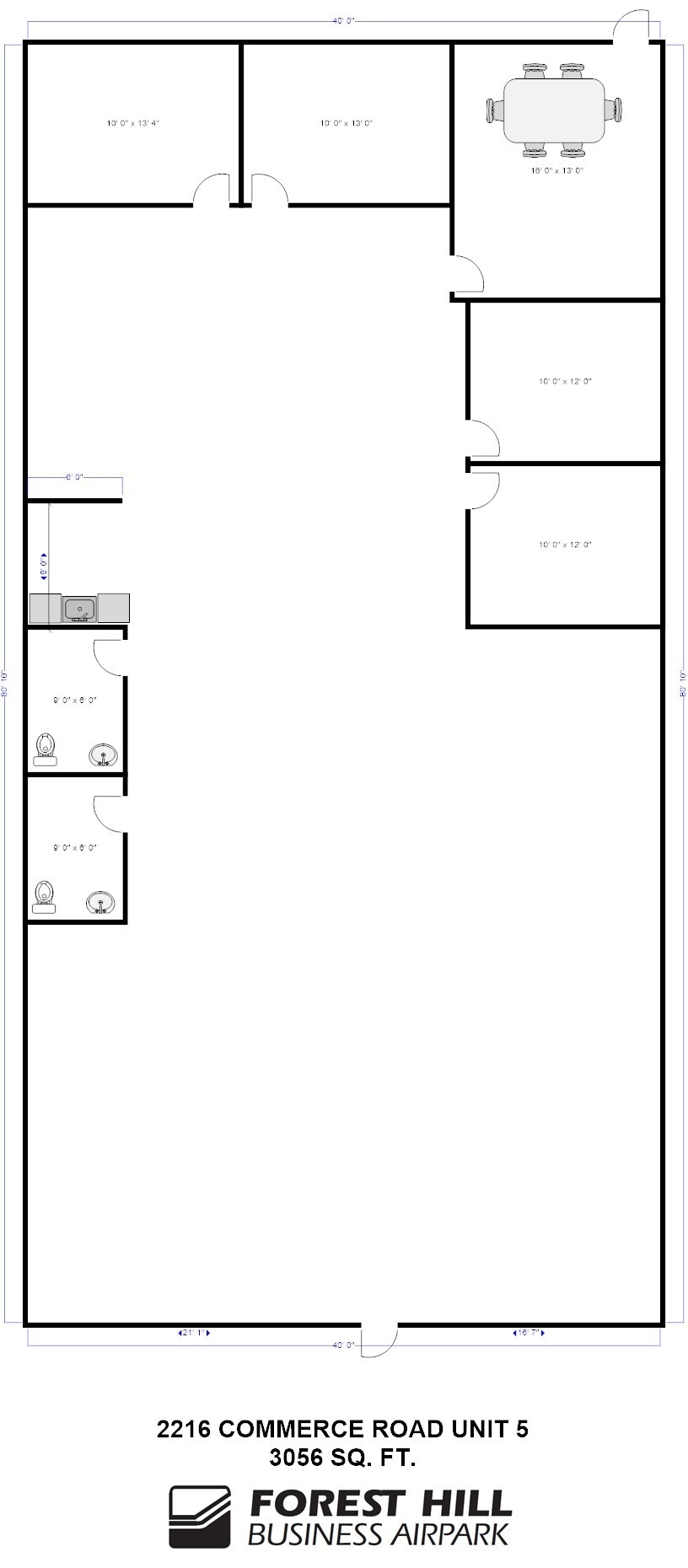 107 E Jarrettsville Rd, Forest Hill, MD for lease Floor Plan- Image 1 of 1