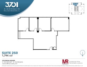 3701 Algonquin Rd, Rolling Meadows, IL for lease Floor Plan- Image 1 of 5