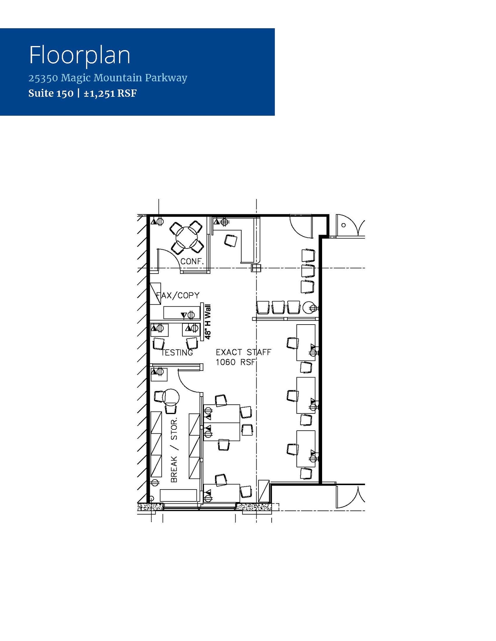 25360 Magic Mountain Pkwy, Santa Clarita, CA à louer Plan d’étage- Image 1 de 1