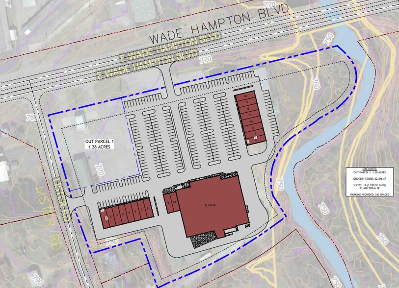 13413-13463 E Wade Hampton Blvd, Greer, SC à louer - Photo du bâtiment - Image 3 de 3