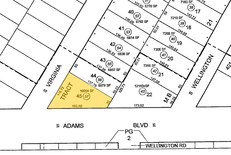 4525 W Adams Blvd, Los Angeles, CA for lease - Plat Map - Image 2 of 6