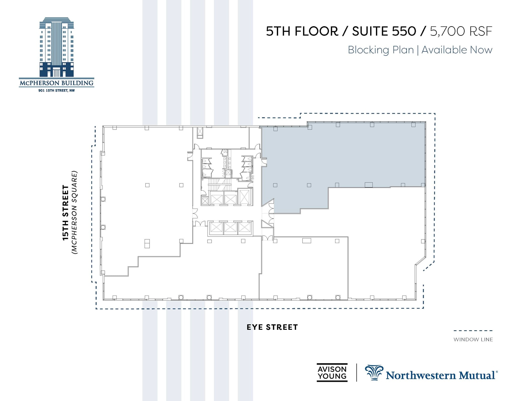 901 15th St NW, Washington, DC à louer Plan d’étage- Image 1 de 2