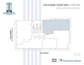 901 15th St NW, Washington, DC à louer Plan d’étage- Image 1 de 2