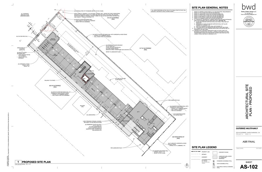 523 W Gutierrez St, Santa Barbara, CA à vendre - Plan de site - Image 3 de 5