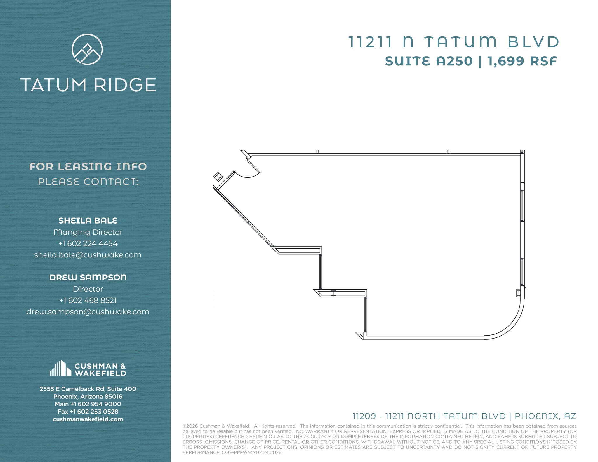 11209 N Tatum Blvd, Phoenix, AZ à louer Plan de site- Image 1 de 1