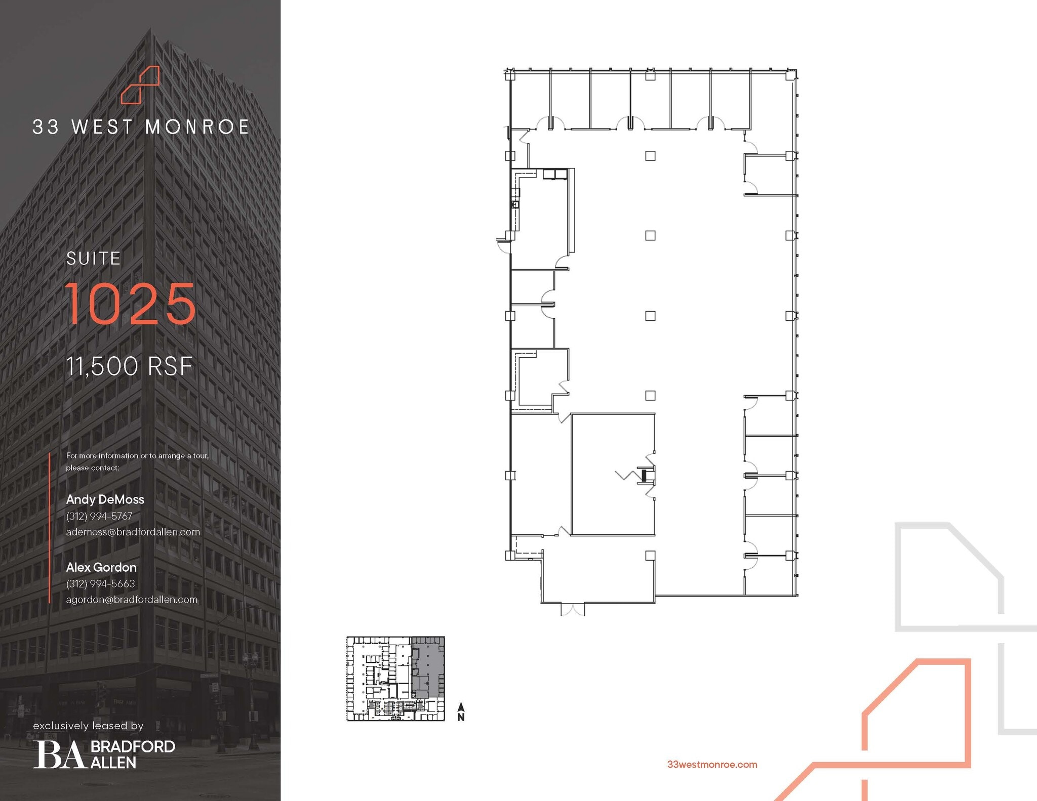 33 W Monroe St, Chicago, IL for lease Floor Plan- Image 1 of 6