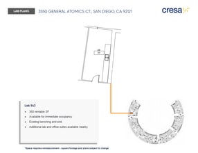 3550 General Atomics Ct, San Diego, CA à louer Plan d’étage- Image 1 de 1