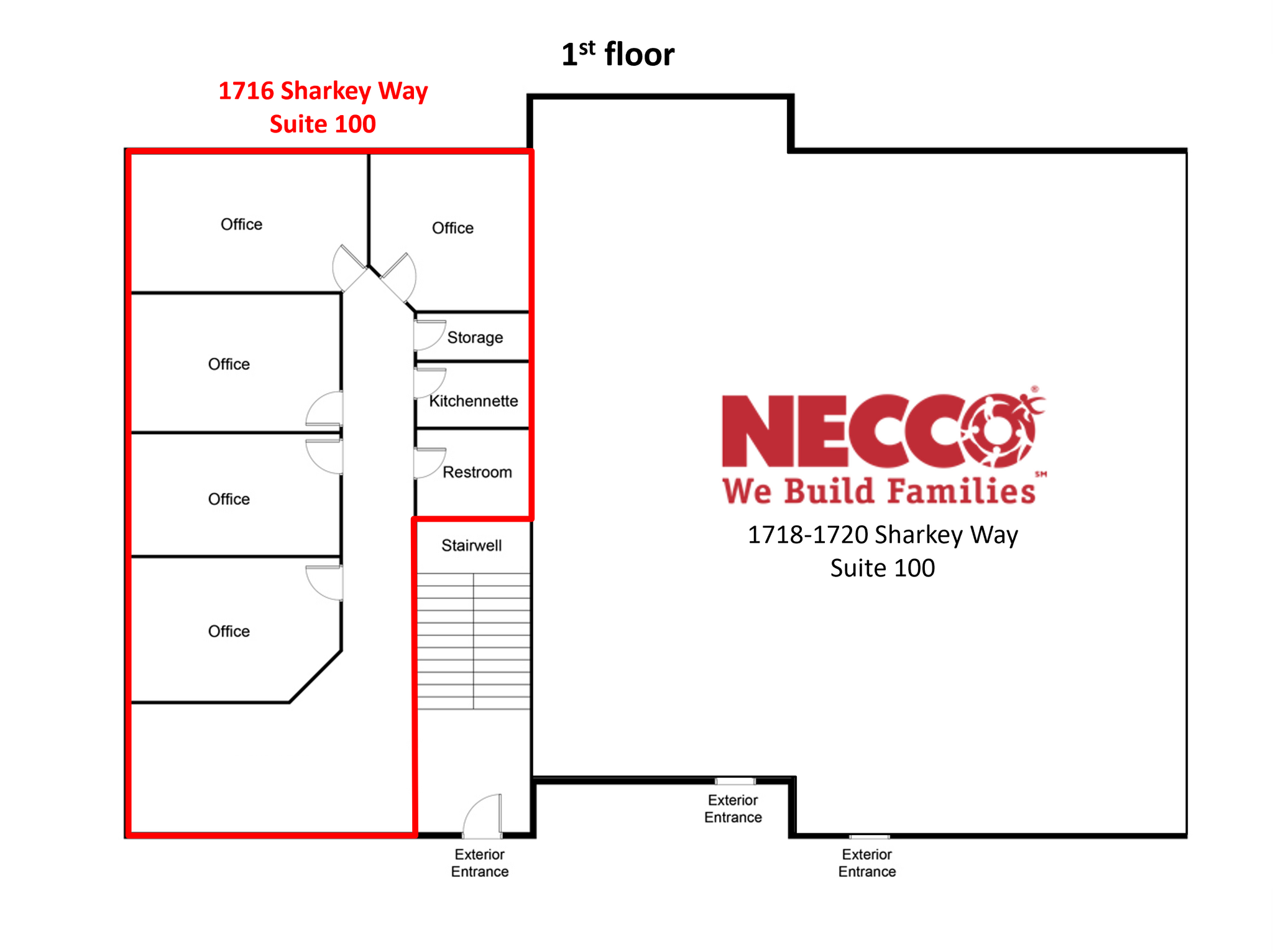 1716-1720 Sharkey Way, Lexington, KY for lease Floor Plan- Image 1 of 1