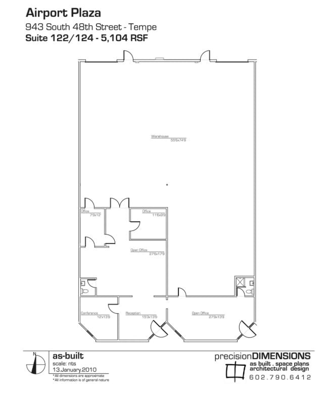 939 S 48th St, Tempe, AZ for lease Floor Plan- Image 1 of 1