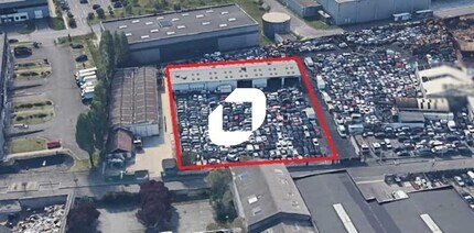 La Courneuve, SSD - Aerial  map view
