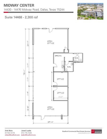14430 Midway Rd, Farmers Branch, TX à louer - Plan d’étage - Image 2 de 16