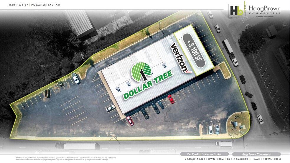 1501-1507 Highway 67 S, Pocahontas, AR à louer - Plan de site - Image 2 de 4