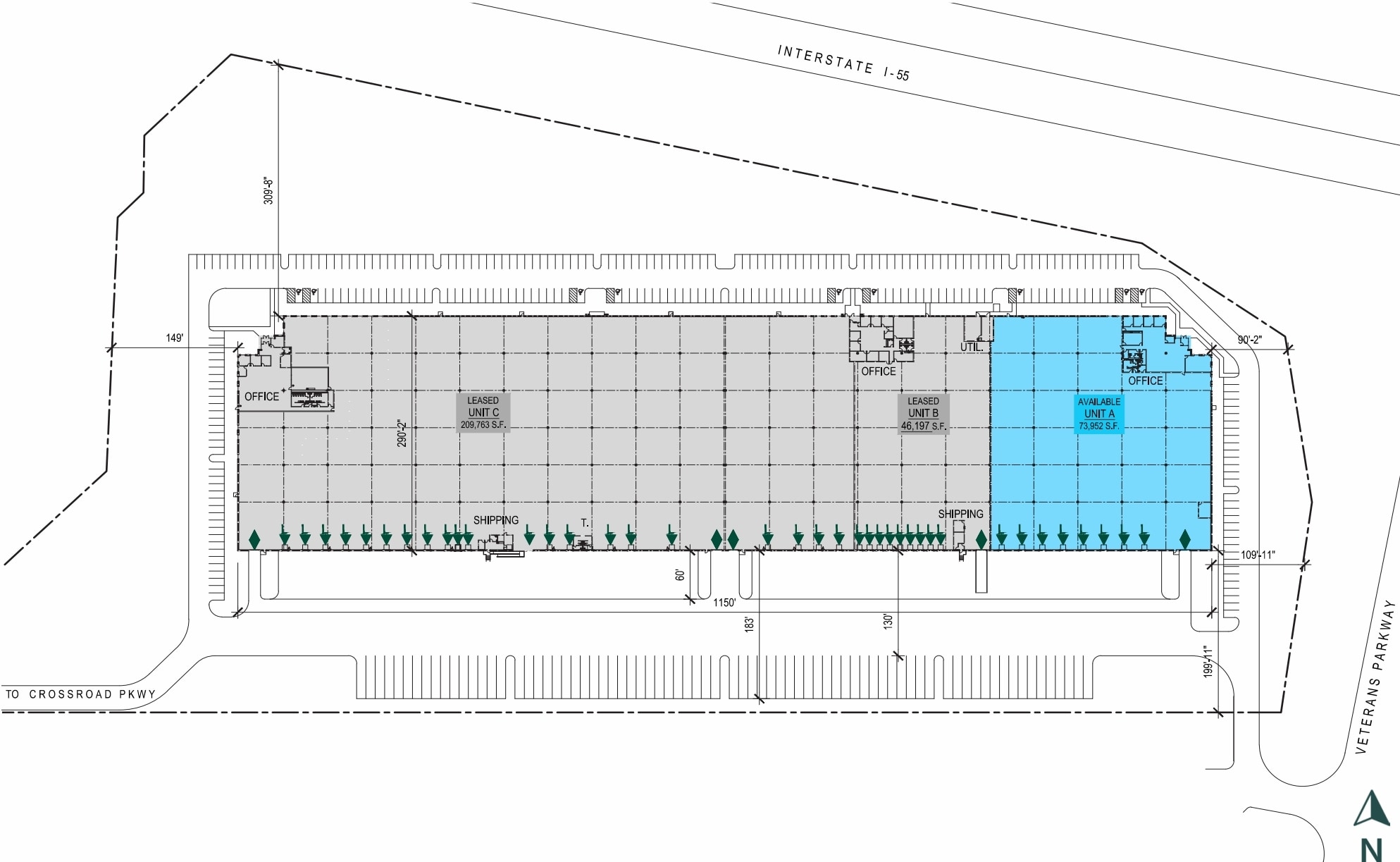 969 Veterans Pky, Bolingbrook, IL for lease Site Plan- Image 1 of 1