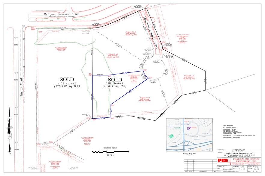 Halcyon Summit Drive, Montgomery, AL for sale - Site Plan - Image 3 of 5