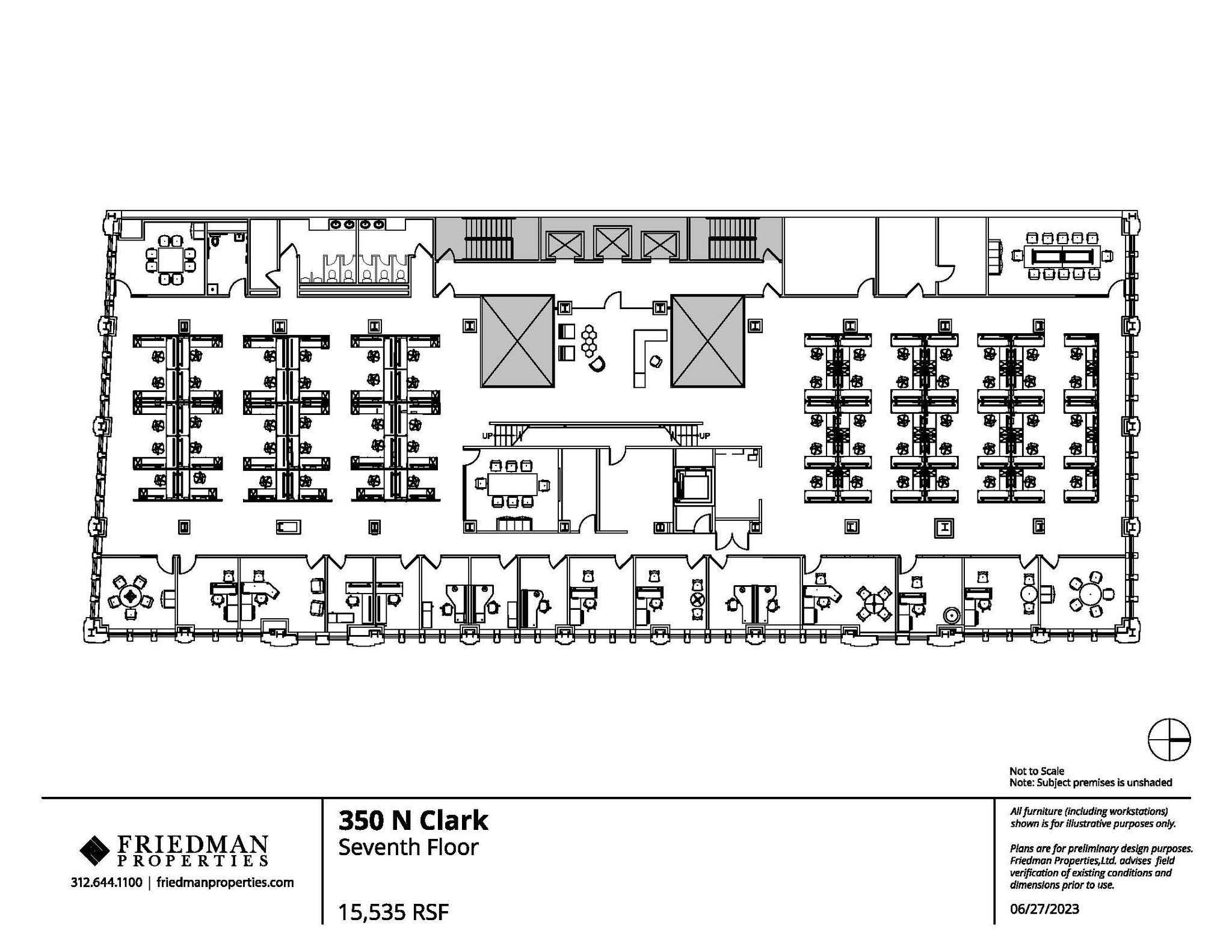 350 N Clark St, Chicago, IL à louer Plan d’étage- Image 1 de 11