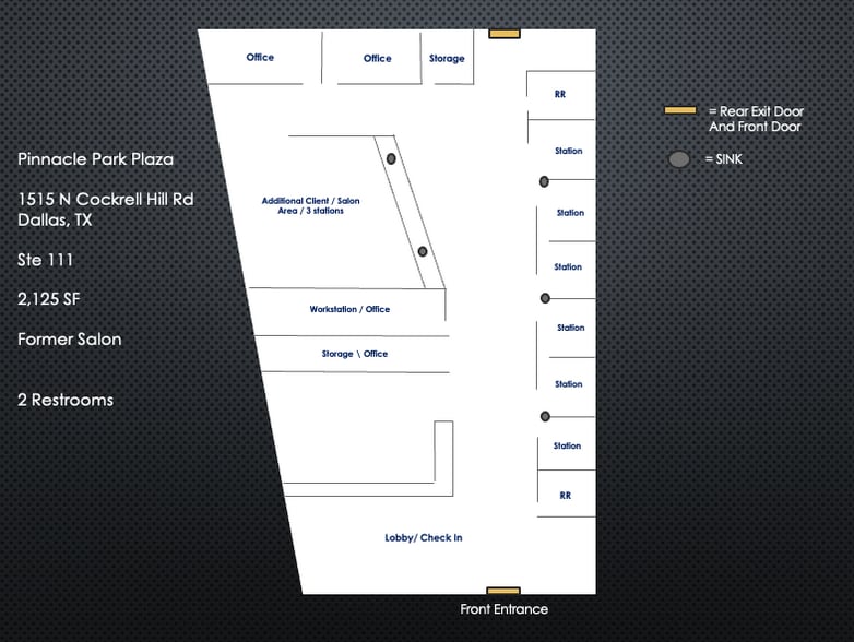 1515 N Cockrell Hill Rd, Dallas, TX for lease - Floor Plan - Image 2 of 8