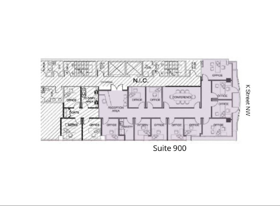 1420 K St NW, Washington, DC for lease Floor Plan- Image 1 of 1