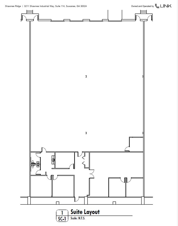 3211 Shawnee Industrial Way, Suwanee, GA for lease Floor Plan- Image 1 of 1