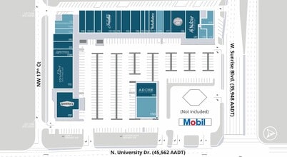 1727-1797 N University Dr, Plantation, FL à louer Plan de site- Image 1 de 1