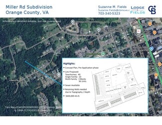 More details for Miller Rd, Orange, VA - Land for Sale