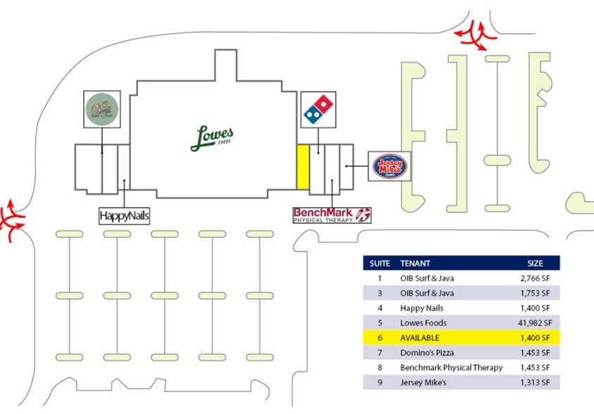 6278 Beach Dr SW, Ocean Isle Beach, NC for lease - Site Plan - Image 3 of 3