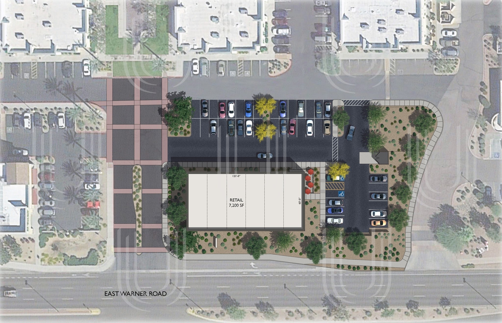 732 E Warner Rd, Gilbert, AZ for lease Aerial- Image 1 of 7