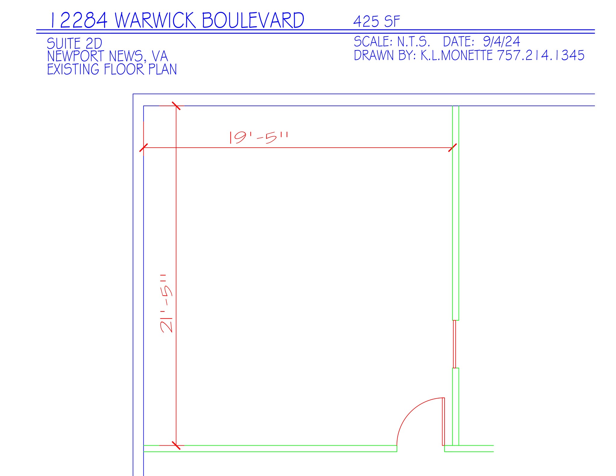 12284 Warwick Blvd, Newport News, VA à louer Plan de site- Image 1 de 3