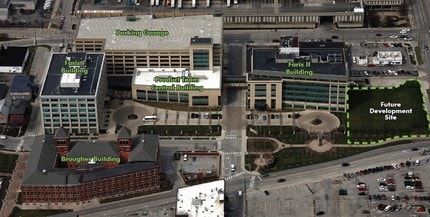 520 S Meridian St, Indianapolis, IN - AERIAL  map view