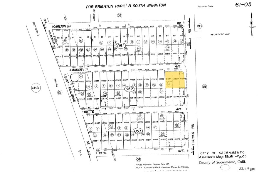 4206 Power Inn Rd, Sacramento, CA à vendre - Plan cadastral - Image 2 de 5