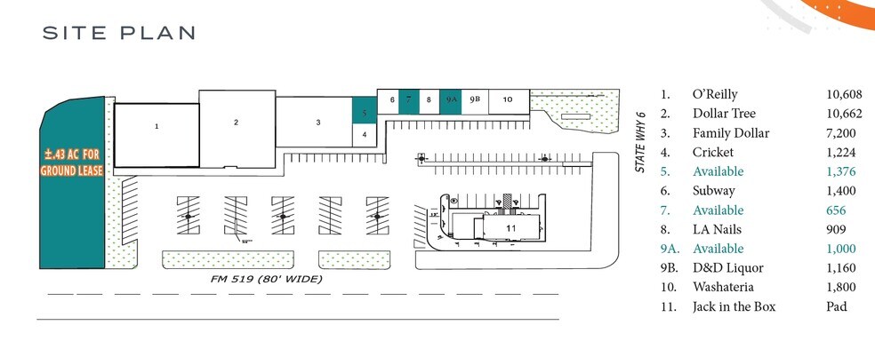 6721 Main St, Hitchcock, TX à louer - Plan de site - Image 3 de 3