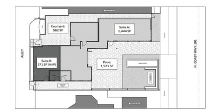 1232-1234 N Coast Highway 101, Encinitas, CA for lease Site Plan- Image 1 of 1