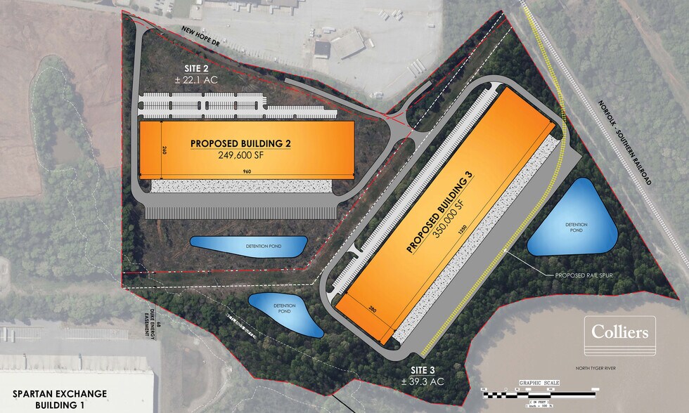 New Hope Dr, Wellford, SC à louer - Plan de site - Image 2 de 3