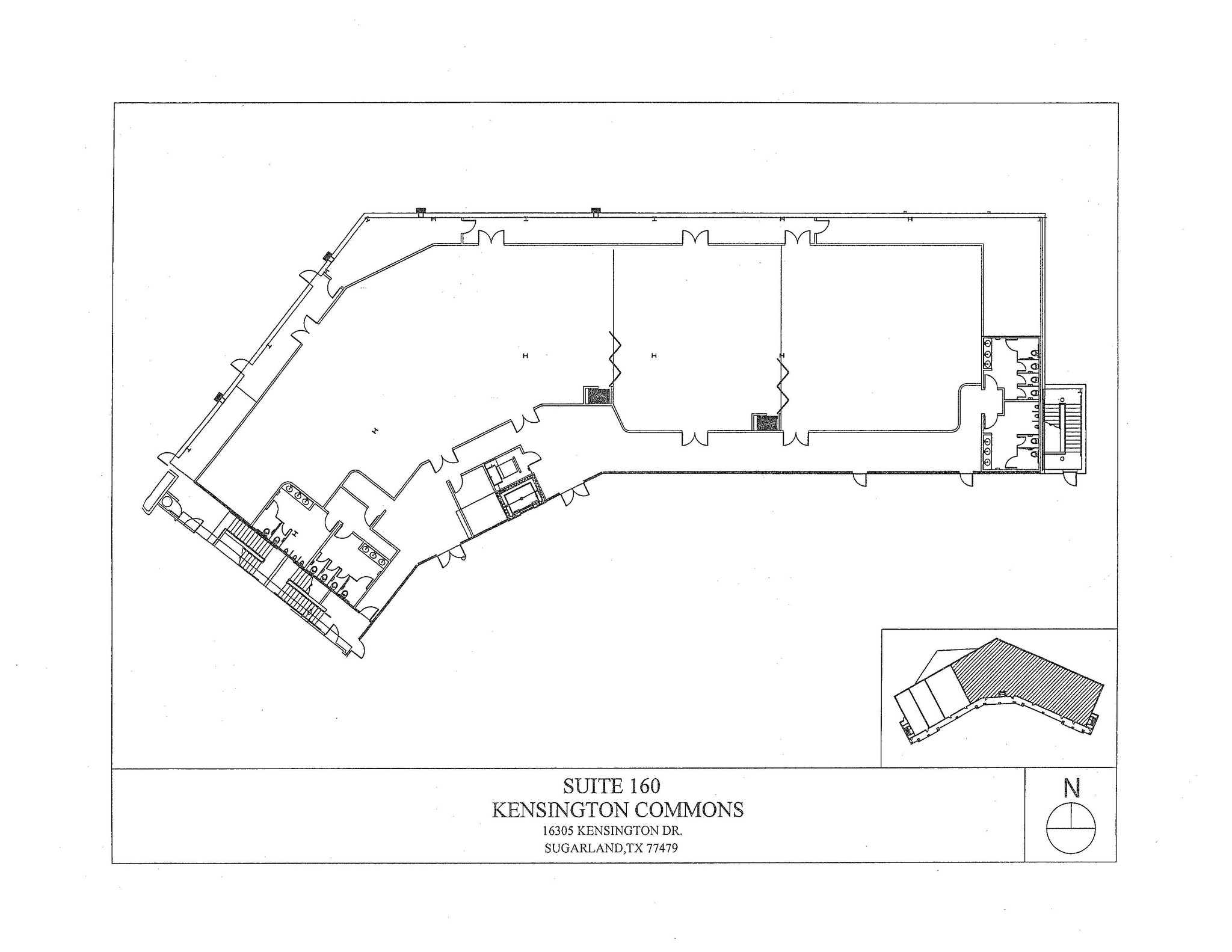 16305 Kensington Dr, Sugar Land, TX à louer Plan d’étage- Image 1 de 1