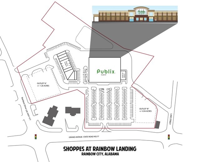 Plus de détails pour Rainbow Dr, Rainbow City, AL - Terrain à louer